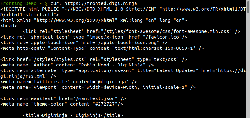 Proof the domain fronted.digi.ninja is working